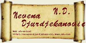 Nevena Đurđekanović vizit kartica